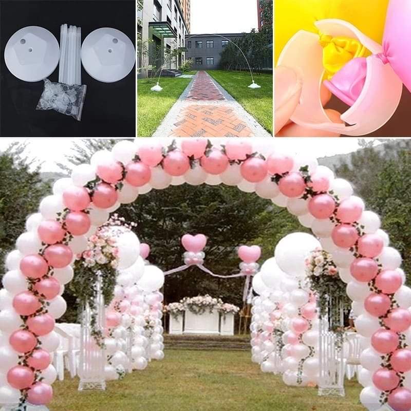 Balloon Arch Kit Stand For Wedding, Birthday Party Decoration Balloon Column Kit Stand, Plastic Balloon Arch Stand With Base And Pole For Latex Balloons Holder, Large Set Arch Column Stand Balloon Arch Kit Stand For Wedding, Birthday Party Decoration Balloon Column Kit Stand, Plastic Balloon Arch Stand With Base And Pole For Latex Balloons Holder, Large Set Arch Column Stand